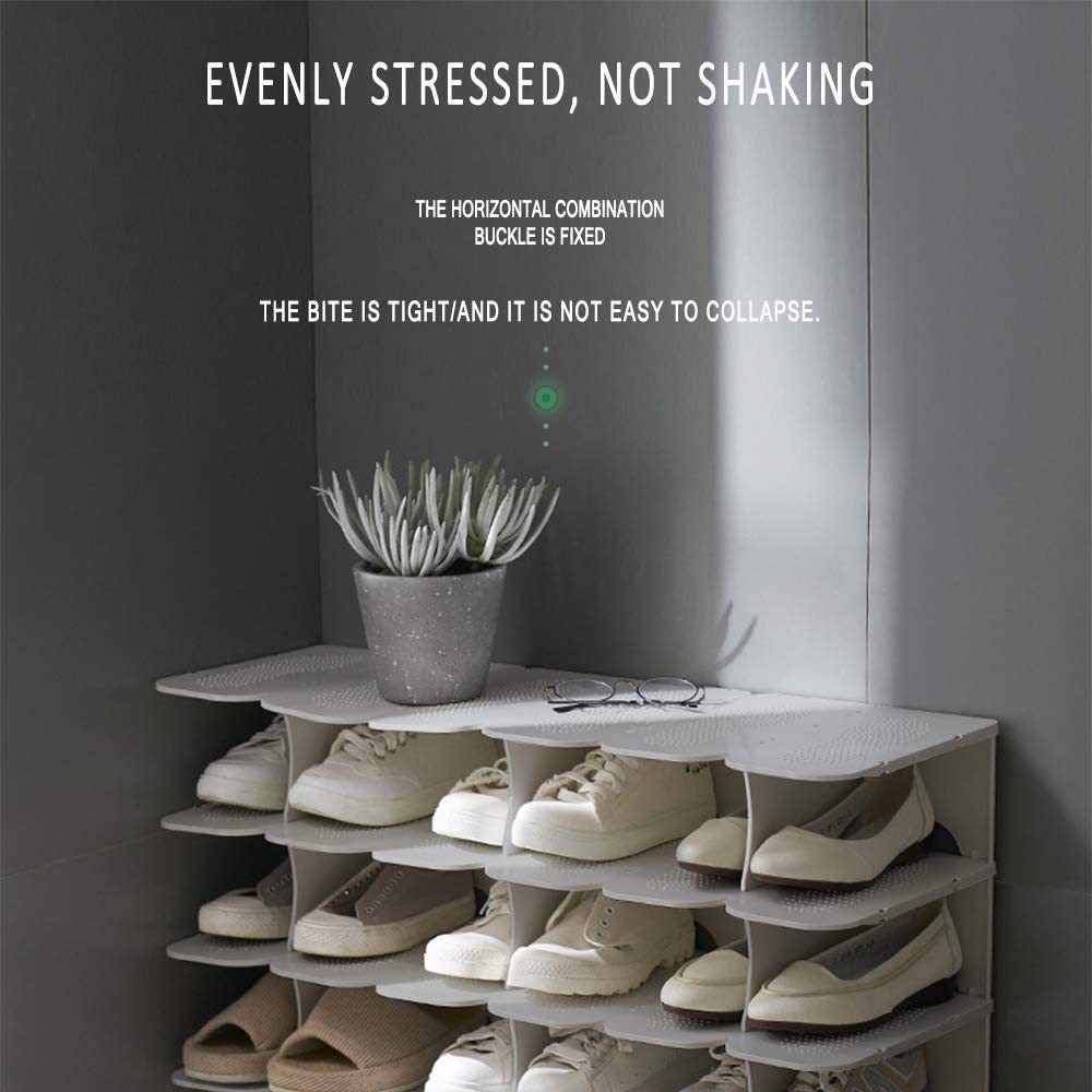 Acpop Zapato Ranuras Organizador, Ajustable Estante Del Zapa