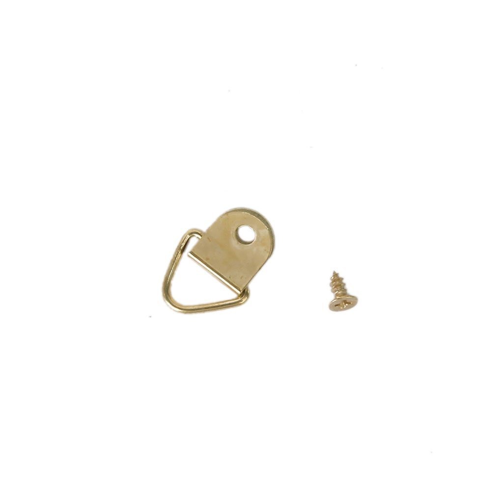 100pcs Pequeño Triángulo D-ring Picture Perchas Agujero Indi
