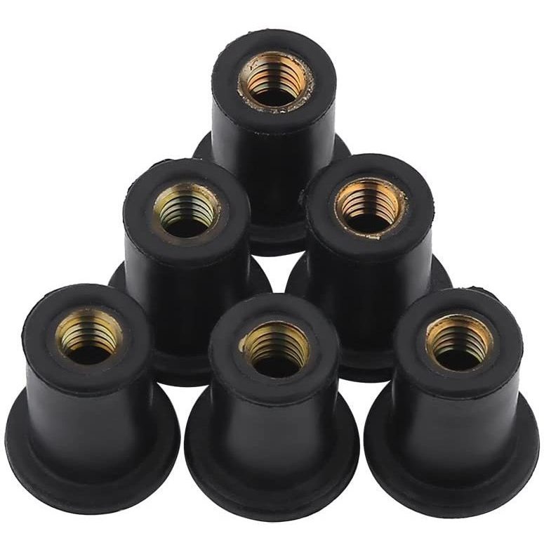 6pc Bueno Nueces Kit, M4 Parabrisas De Caucho Resistente Tor