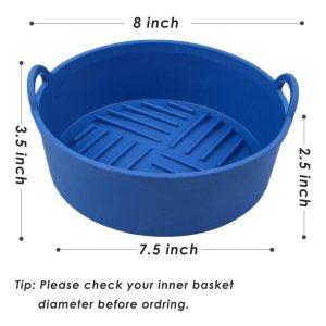 Webake Aire Freidora Olla De Silicona, 8 Pulgadas Premier Si