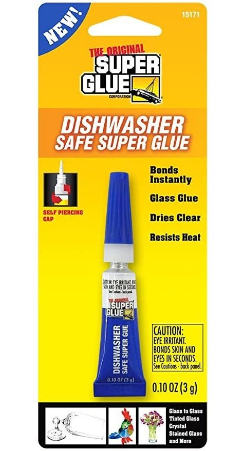 Super Glue 15171-12 Pueden Lavar En Lavavajillas Cristal Peg