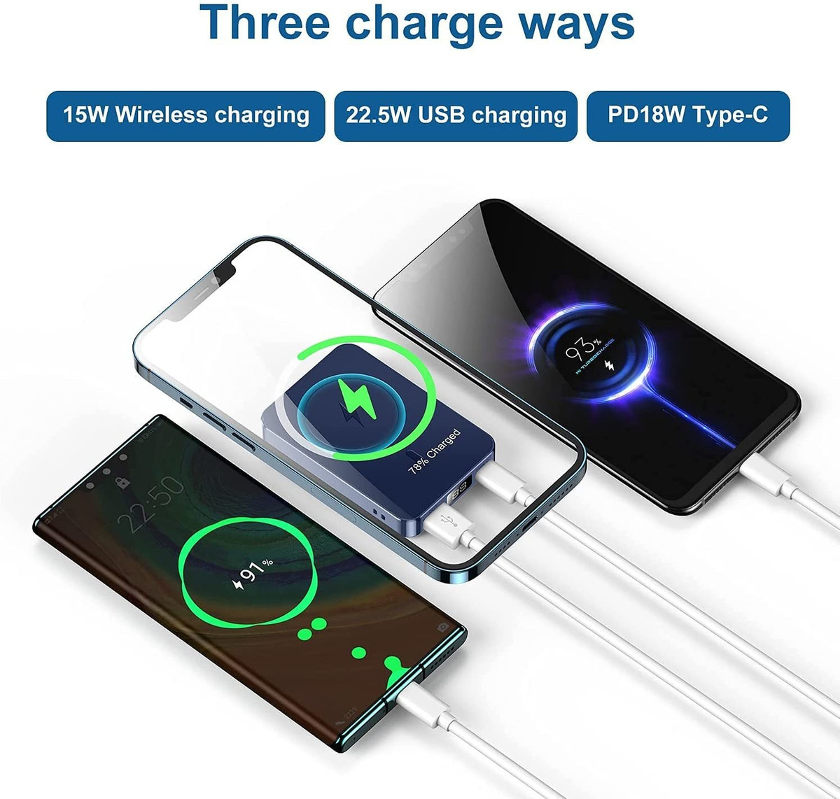 Cargador Portátil Magnético Inalámbrico De 1000 Mah, Carga R