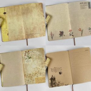 Cuaderno De Ilustraciones De Color De Papel Kraft Vintage Eu