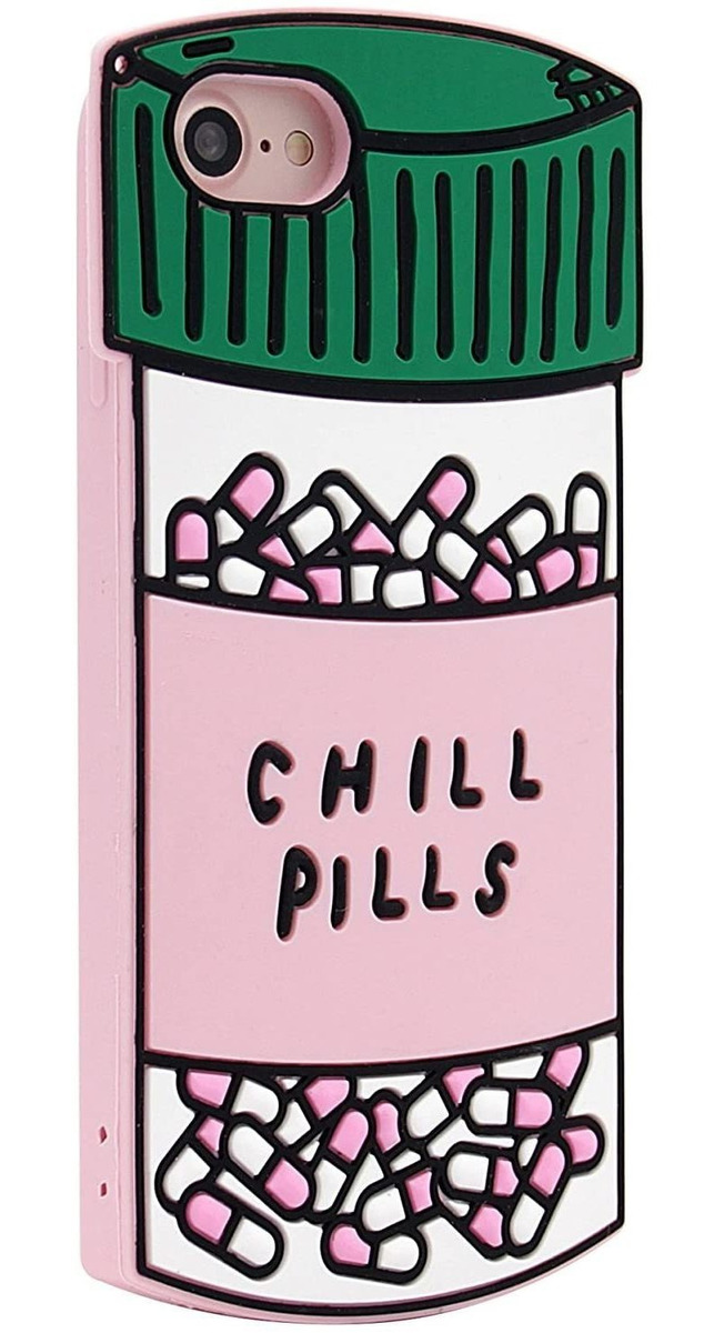 Chill Pills Siliocone - Carcasa Para iPhone, iPhone 7/8.