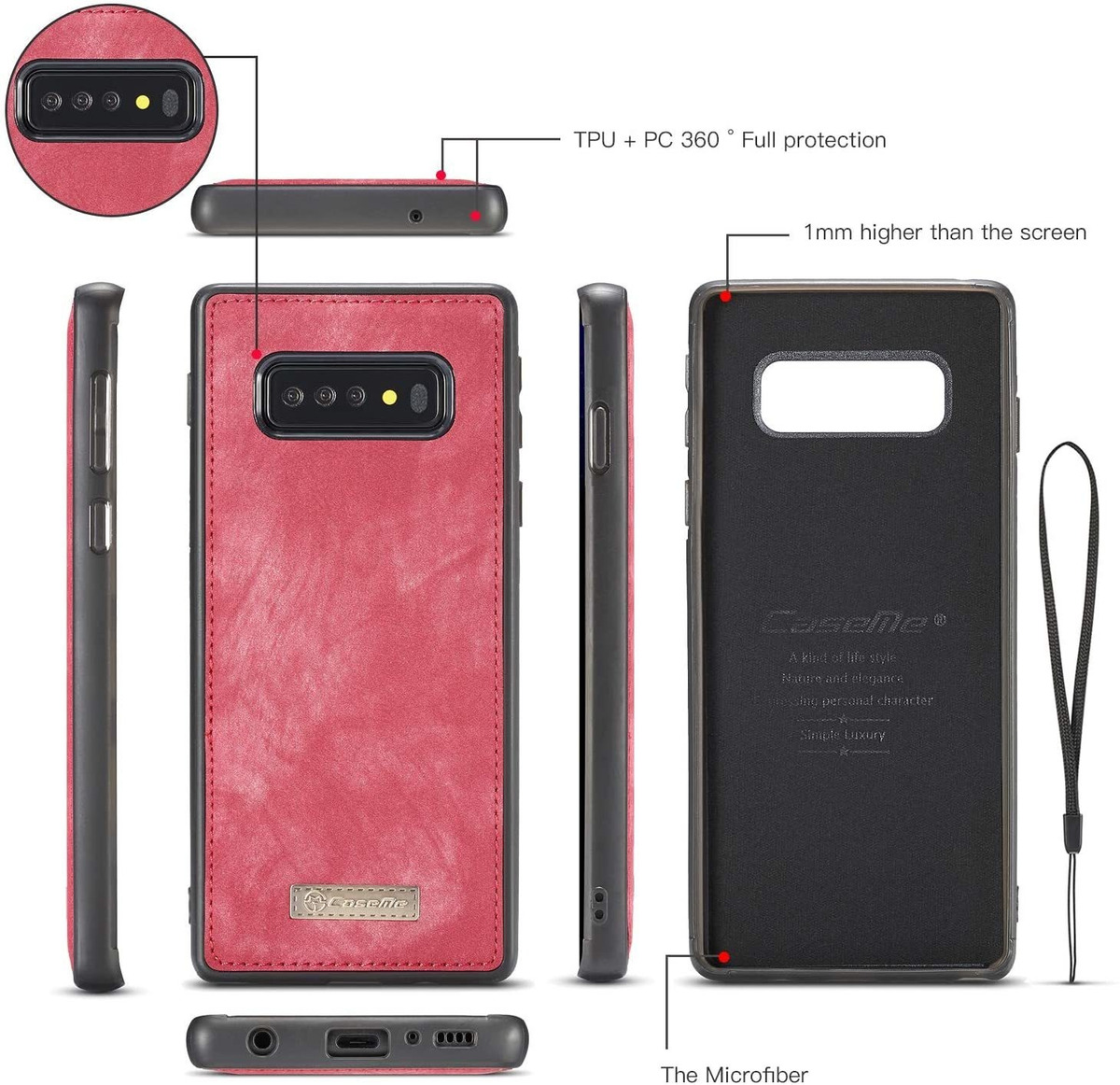Xrpow - Funda Para Samsung Galaxy S10 Plus (piel Sintética,