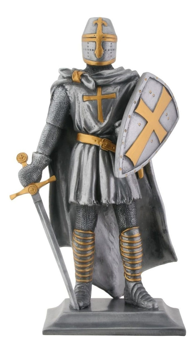 Templar Knight Medieval Estatua Coleccionable Figurine-h: 9