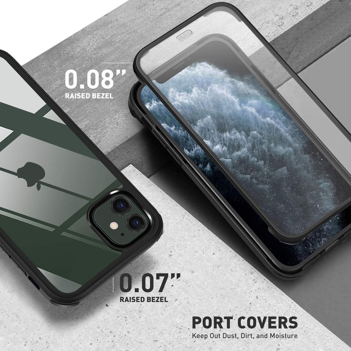 Ubunu Funda Para iPhone 11 Con Protector De Pantalla De Vidr