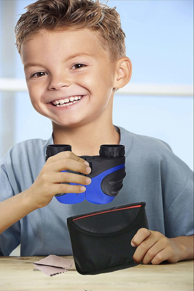 Binocular Para Los Niños, Feliz Regalo Compacto Birding Ampl