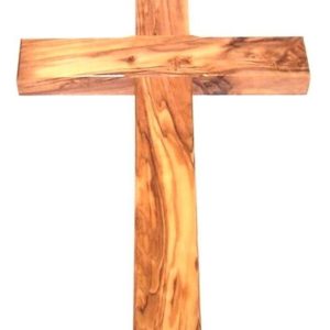Cruz De Madera De Olivo De Belén Con Un Certificado Y Una Ta