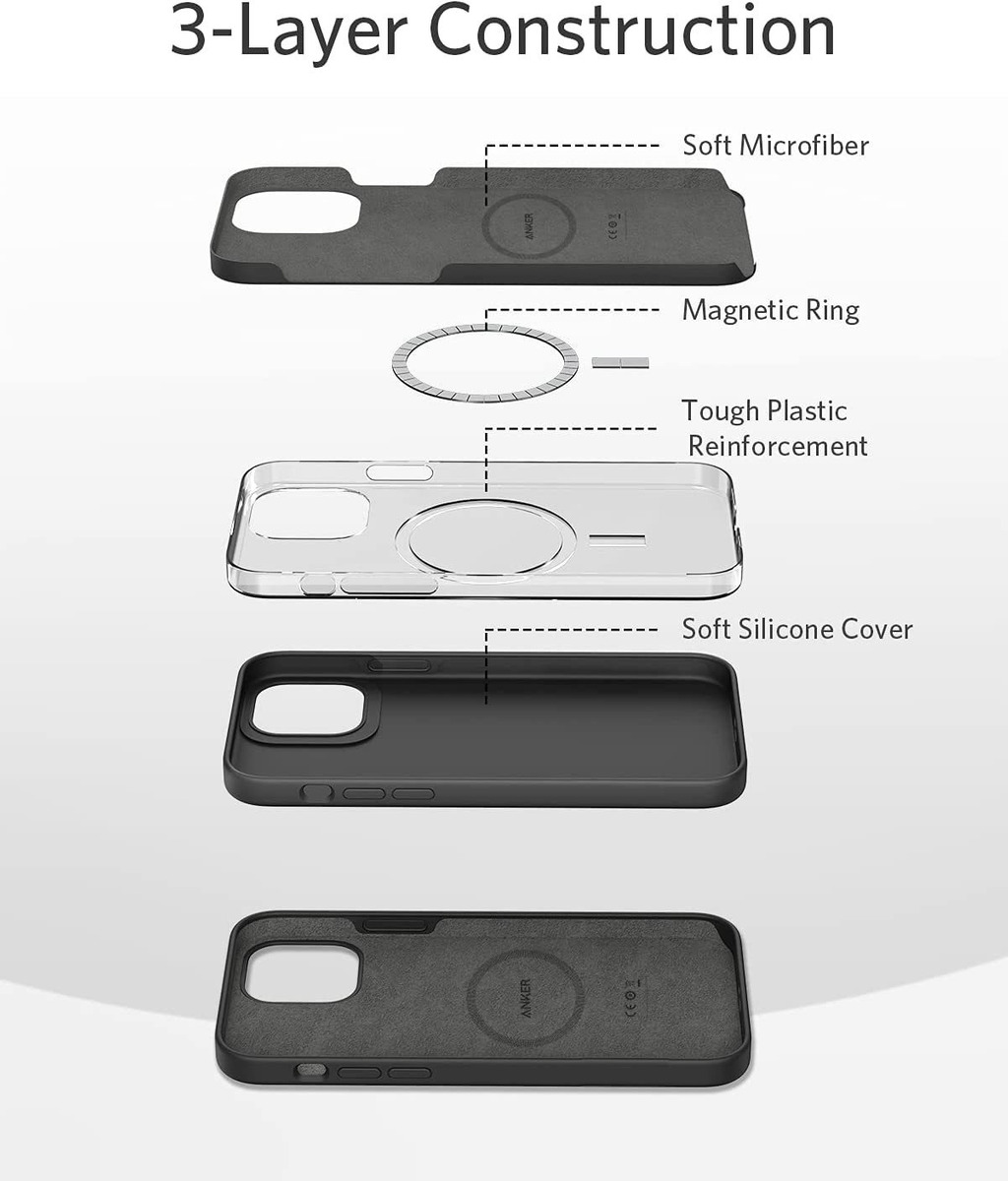 Anker Funda De Silicona Magnética, Compatible Con Cargador M