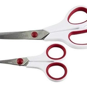 Singer 3404 Tijeras, 1-pack, Rojo Y Blanco