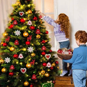 Set De Adornos Navideños De Seehan Para Árbol De Navidad De