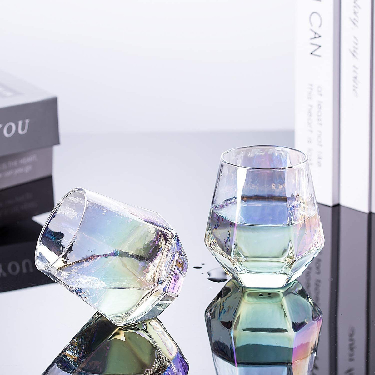 Sunnow Vastto - Vaso De Cóctel De Whisky Iridiscente De 10 O