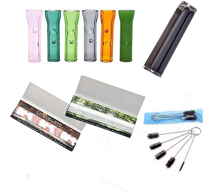 6 Paquetes De Puntas De Filtro De Vidrio Con Máquina Rodante