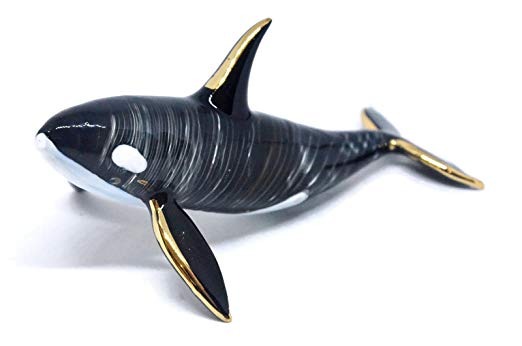 Figura Crystal Nacraftth Orca Orca De Cristal De Murano Sopl