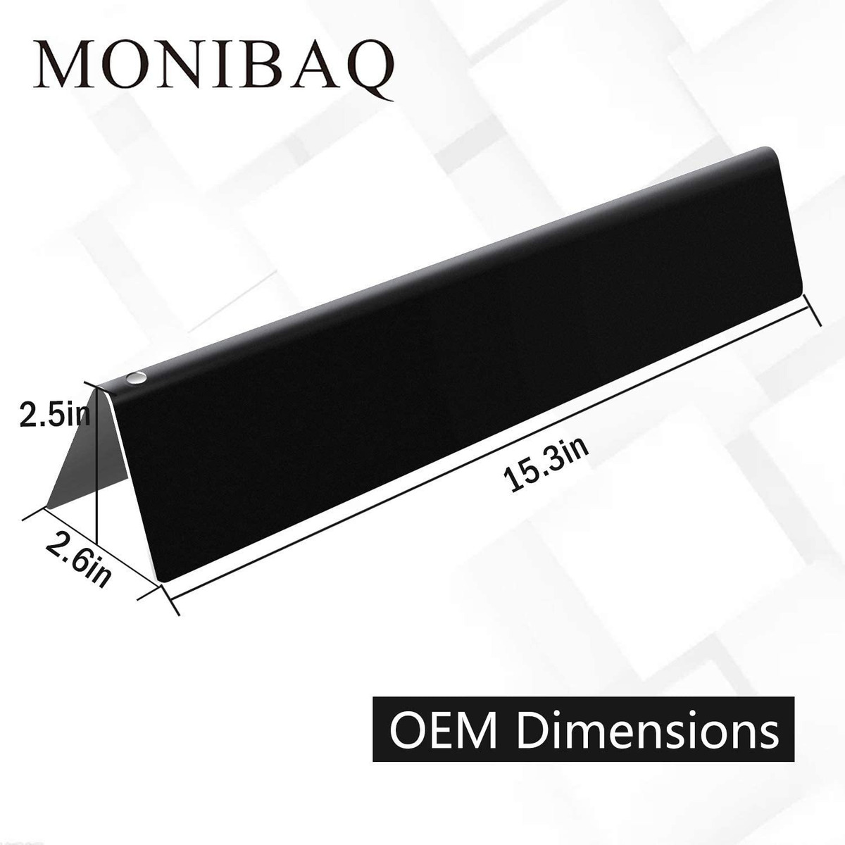 Monibaq 7636 Flavorizer Bares Para Weber Spirit E310 310 Gri