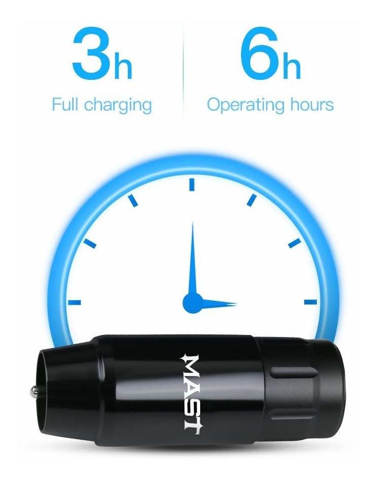 Mástil De Tatuaje Máquina De La Pluma Del Kit Inalámbrico 50