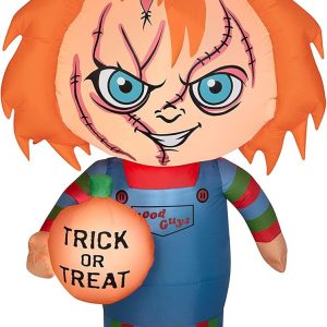 5 Chucky Halloween Inflable Por Gemmy