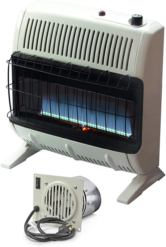 Mr. Heater 30.000 Btu Vent Libre Azul De La Llama Del Calent