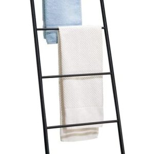 Mdesign – Escalera De Almacenamiento De Toallas De Metal Par