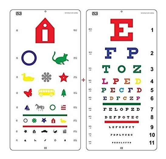 Tabla De Calidad Superior De Snellen Color De Ojos, Color Gr