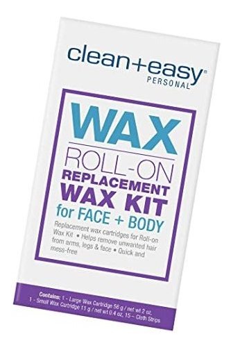 Fácil Roll-on Wax Cartuchos De Repuesto Clean Kit De Reemp