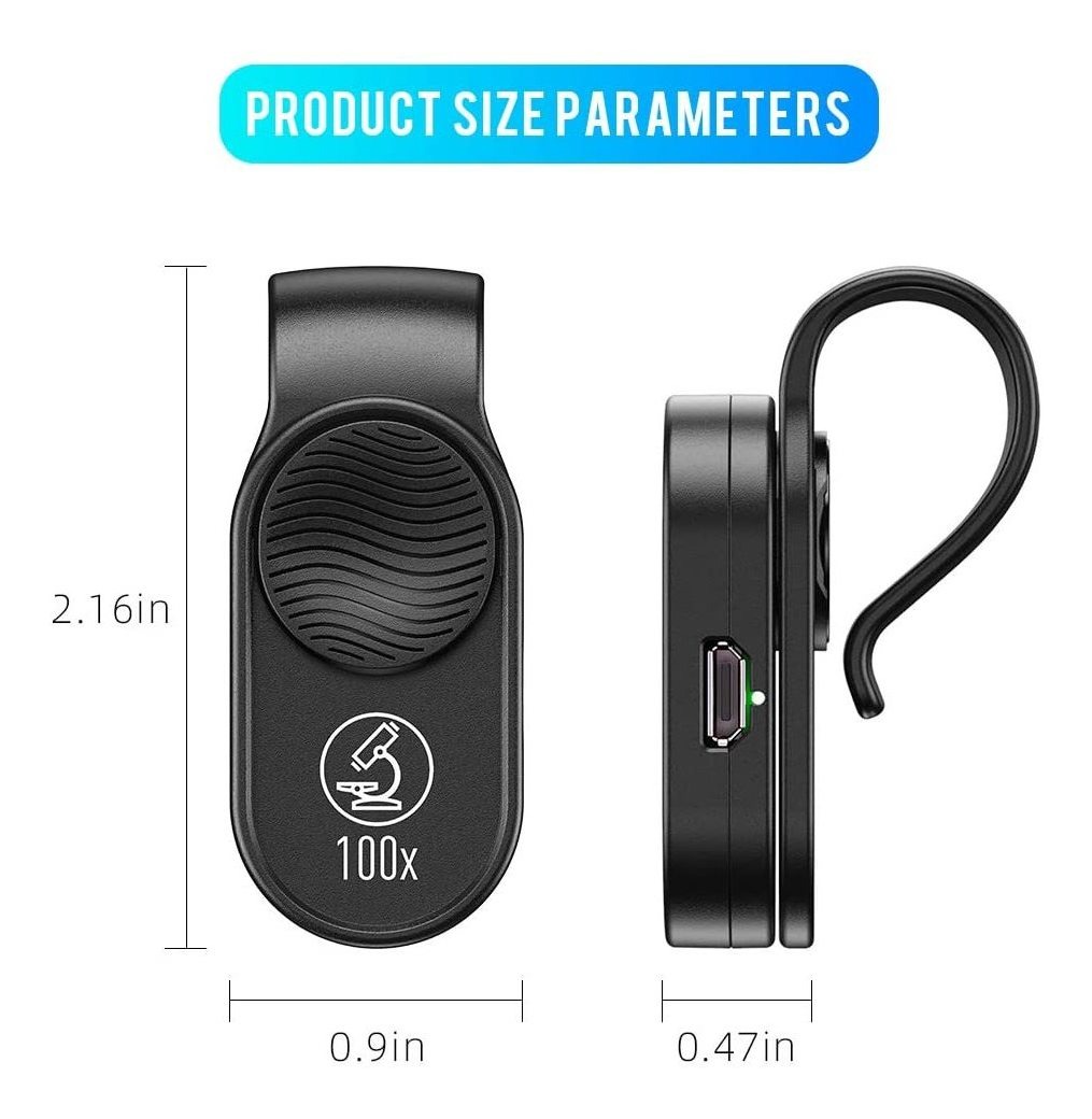 Apexel - Microscopio Digital Para Teléfono Móvil (100 Unidad