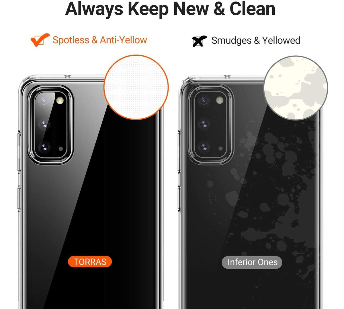 Torras - Carcasa Para Samsung Galaxy S20 5g (6,2 Pulgadas),