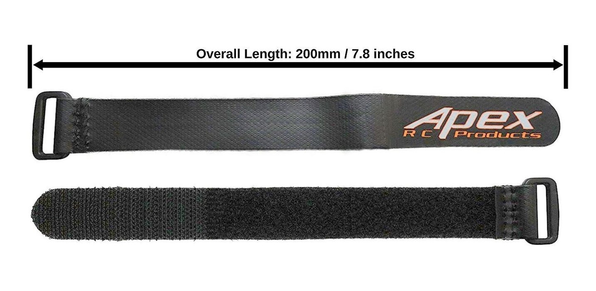 Apex Rc Products 5 Pack 20mm X 200mm Hd Non-slip Battery Str