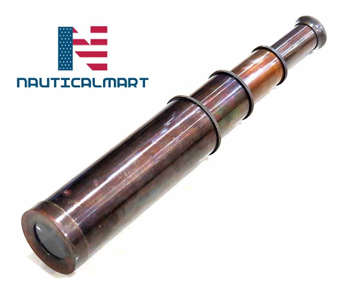 Bronze Captain's Spyglass Telescope 15 - Long By Nauticalmar