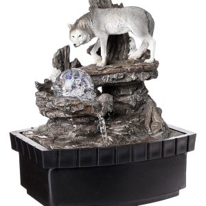 Ok Lighting Ft-1226/1 Litro 10.25 De Alto Lobo Mesa Fuente
