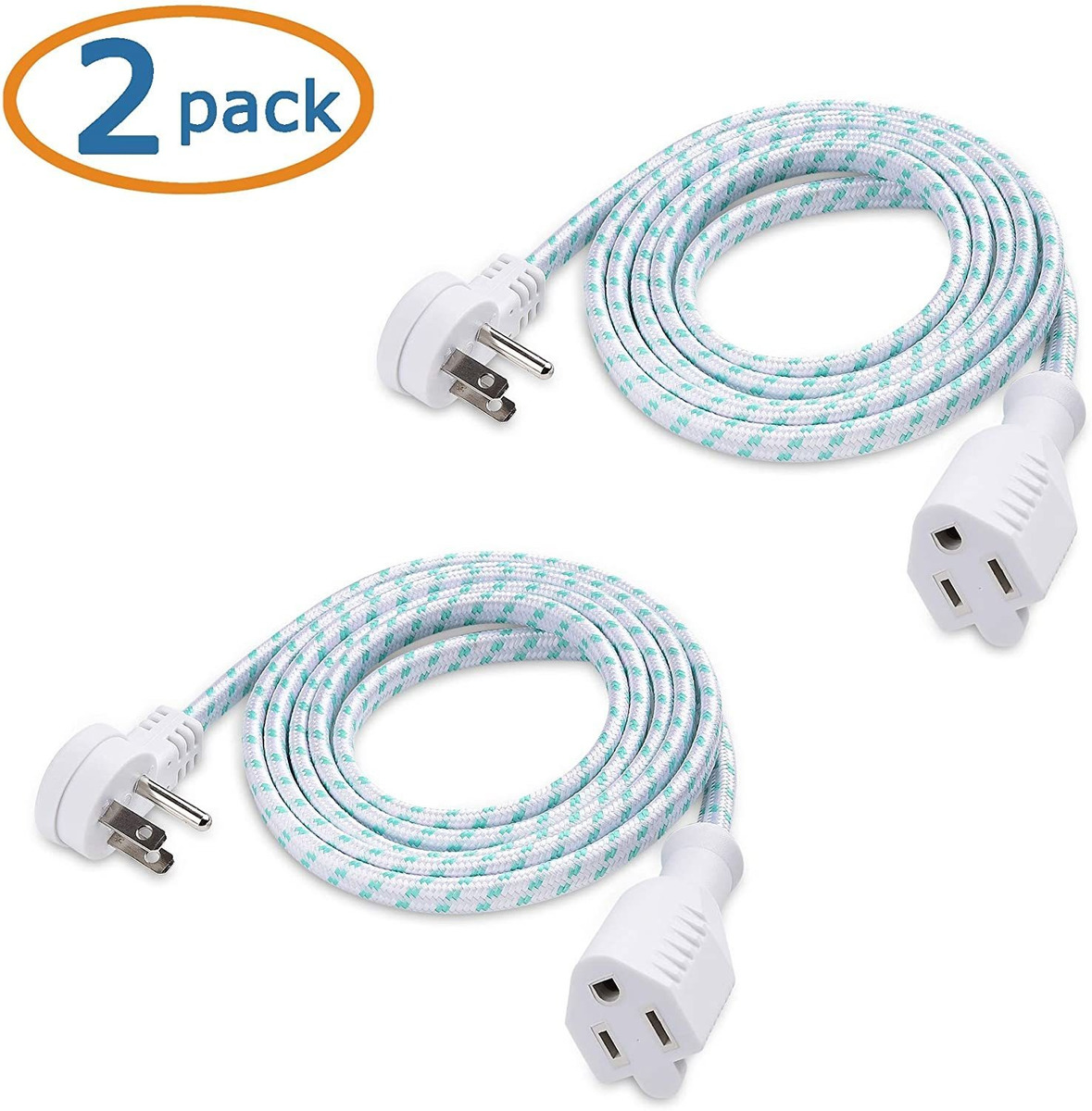 Cable Matters - Cable De Alimentación De Bajo Perfil / Ángul