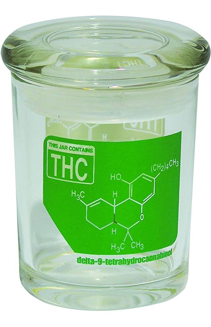Fess Los Productos De Thc - Tarro De Cristal Párr Almacenami