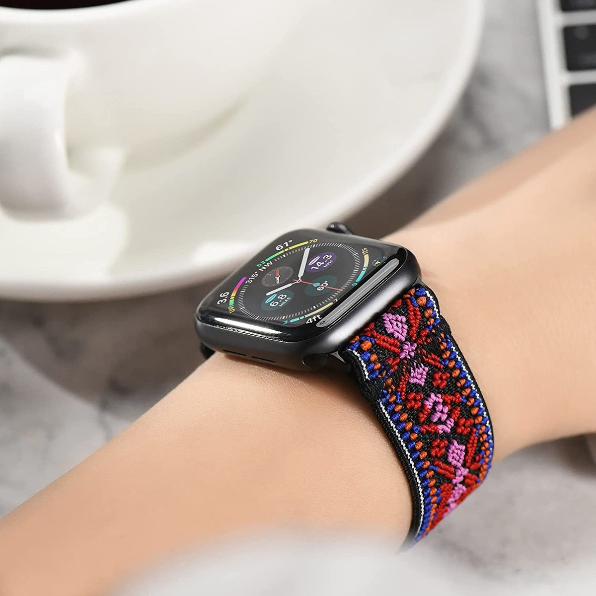 Tefeca Correa De Repuesto Para Apple Watch Con Diseño Étnico