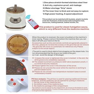 Wadoy – Olla De Vapor Portátil Para Sauna (2 L, Para El Hoga