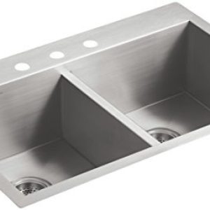Kohler K-3820-3-na Bóveda Doble Igualdad Del Fregadero De Co