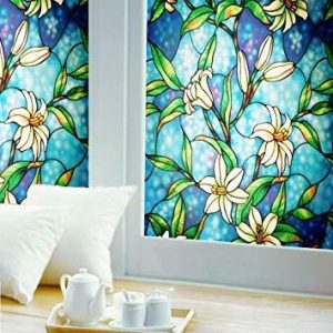 Privacidad Ablave Vitral Película Decorativa De La Ventana D