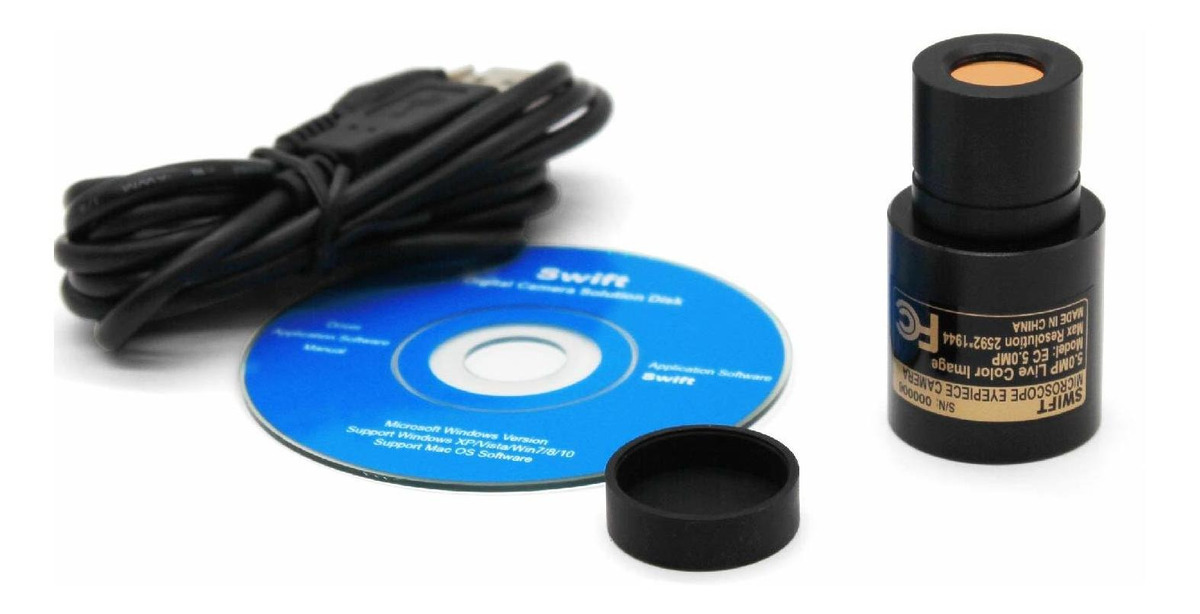 Swift Cámara Digital De 5,0 Megapíxeles Para Microscopios, O