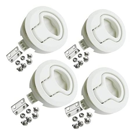 Angrylife 4pcs Marina Pestillo De Cerradura 2 '' Pull Flush