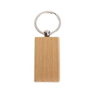 Pack De 10 En Blanco Llavero Personalizado De Madera Suminis
