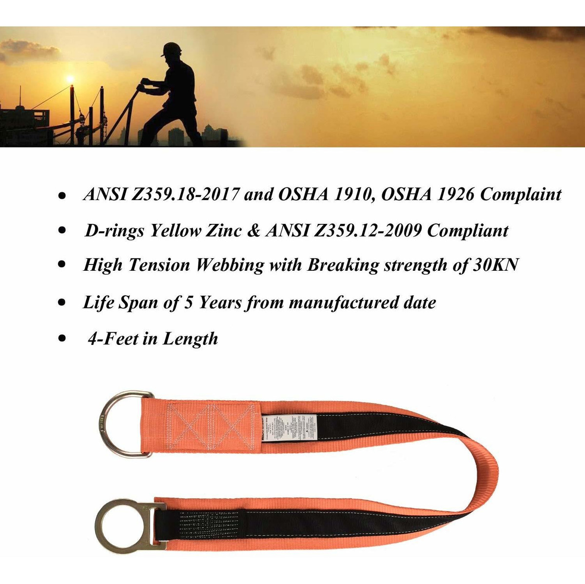 Welkforder 4 Pies Correa Cruzada Con El Brazo Grande Y Stand