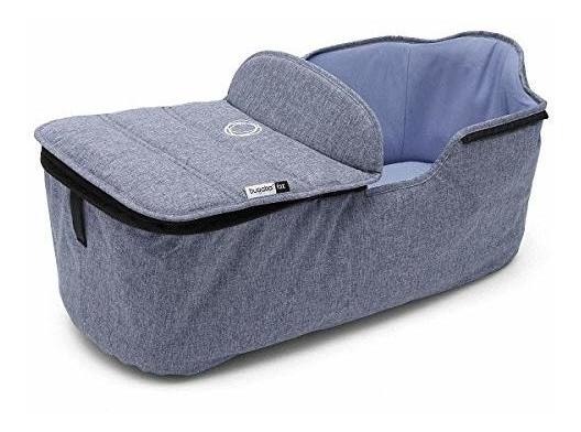 Bugaboo Fox Cuna Tailored Tela Fijada En Azul Melange