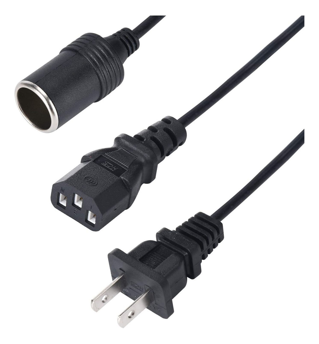 Adaptador De Corriente Para Coche De 12 V 10 A, Enchufe Hemb
