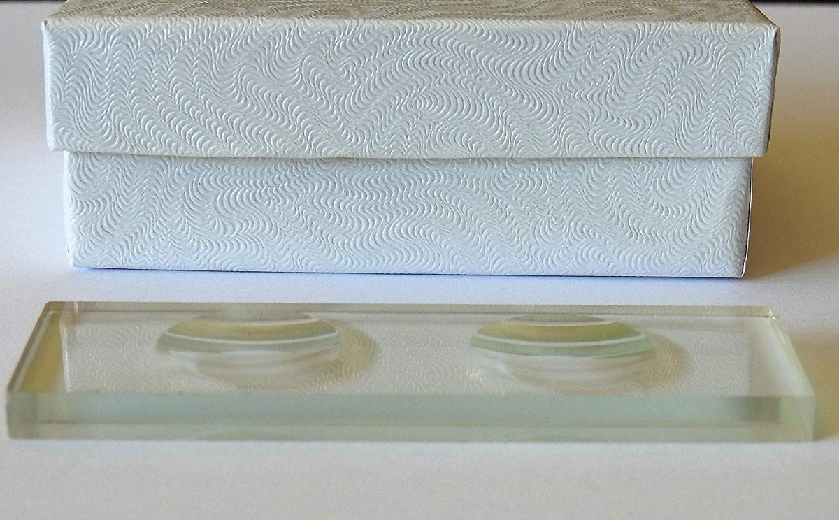 5 Mm De Espesor Portaobjetos De Microscopio Doble Cóncavo, P