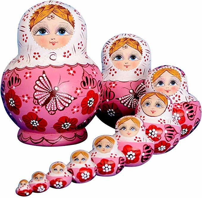 Yakelus 10pcs Handmade01071 Rusa De La Jerarquización Muñeca