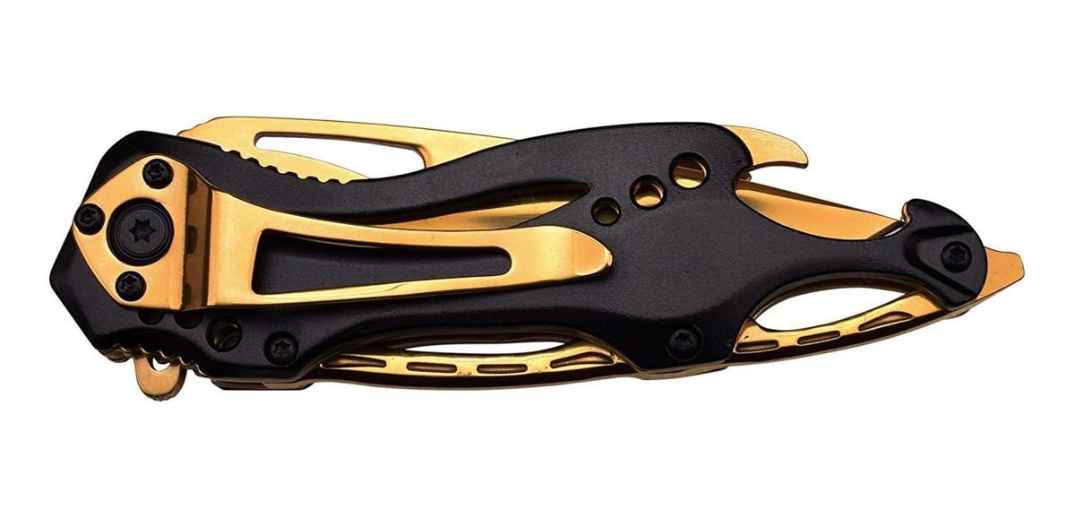 Mtech Usa Mt-a705bg Spring Assist Folding Knife, Gold Blade,