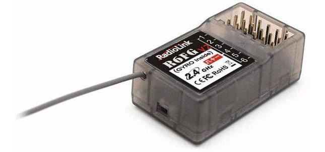 Radioenlace R6fg 6ch - Receptor De 2,4 Ghz Con Gyro Integrad