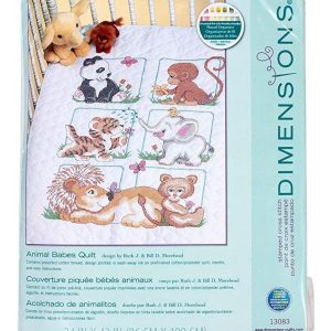 Dimensiones Estampado De Punto De Cruz Los Animales Del Bebé