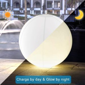 Luces Led Solares Inflables, 14 Pulgadas Flotantes Luces De
