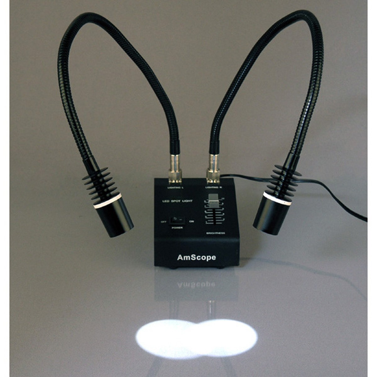 Amscope Potente 6 Watt Led Dual Cuello De Ganso Uv-365 Light